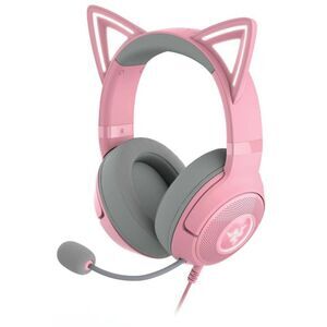 Razer -  Kraken Kitty V2 USB Headset with RGB Kitty E Pink